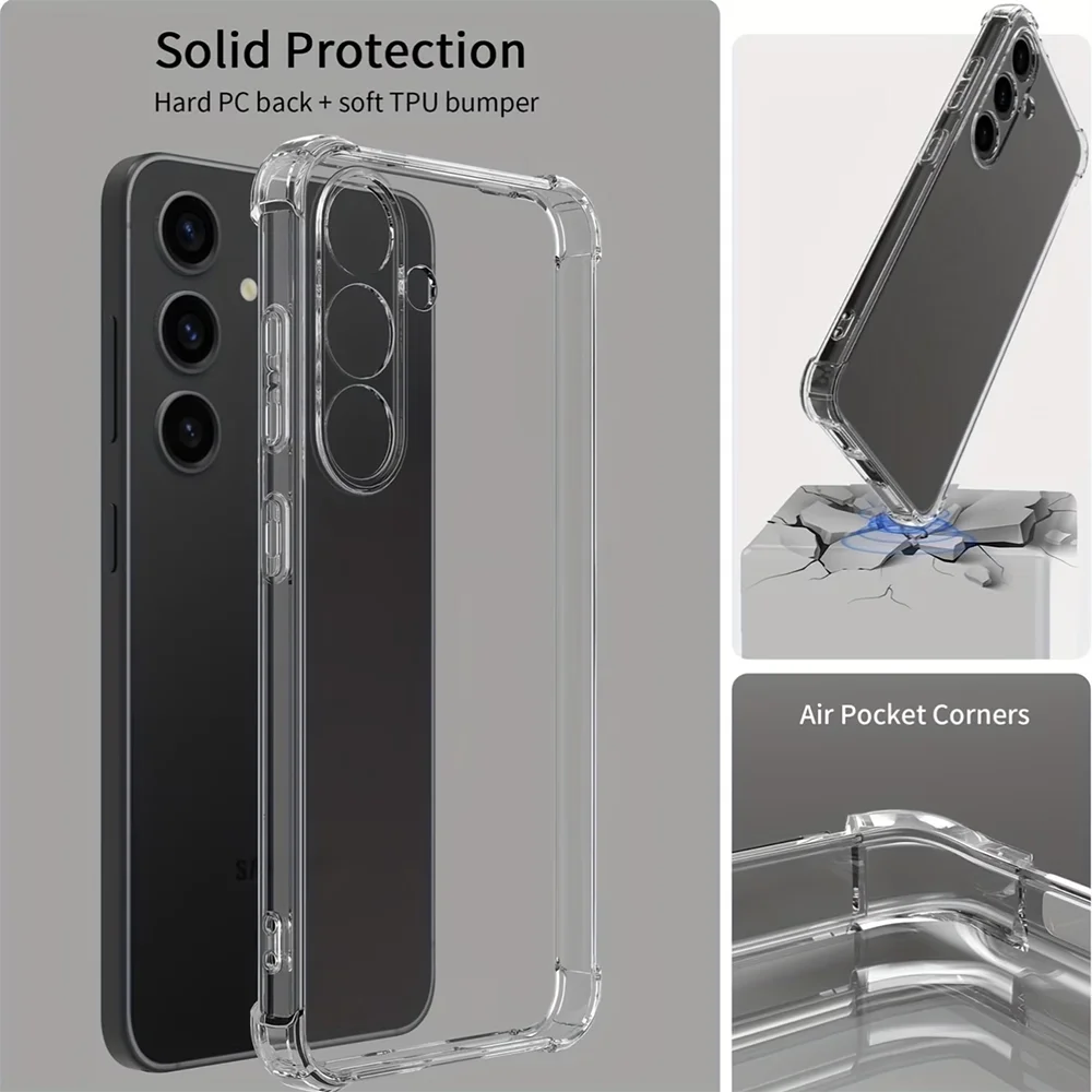 Ultra-Thin Clear Silicone Soft TPU Phone Case