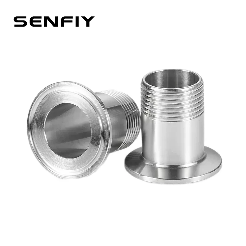 1/2インチ BSP オス x 1.5インチ トライクランプ 304 ステンレススチール パイプ継手コネクタ 自家製ビール用 六角ナット 1/2インチ  オス x 1.5インチ トライクランプ 304 ステンレススチール フェルールクランプ パイプ継手コネクタ 1/2インチ NPT オスねじから2インチ  ... 1個 1/2インチ BSPT オスねじ x 1.5インチ 50.5mm トライクランプフェルール O/D 304 ステンレススチール