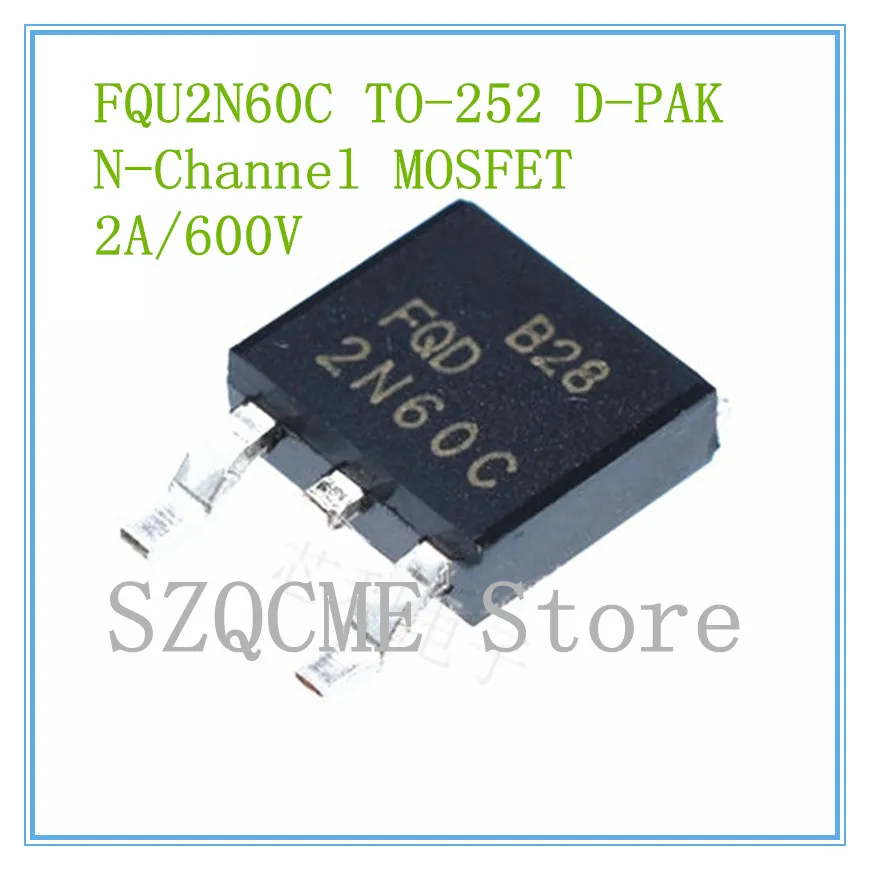 50pcs Fqd2n60c 2n60c 2n60 2a 600v N-channel Mosfet High Voltage Mos To ...