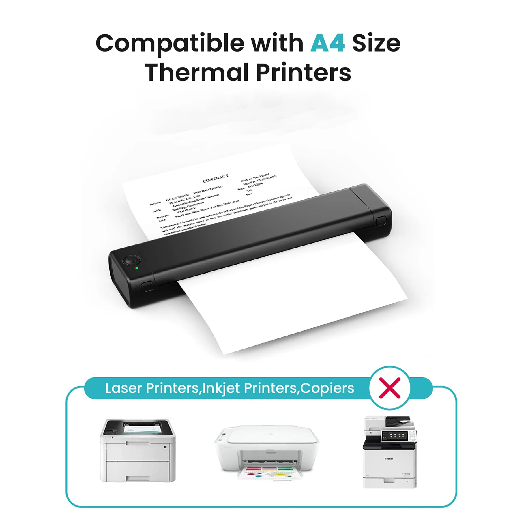 Sheets A4 Thermal Transfer Paper Compatible with All A4 Size Thermal Printers High-Quality Printing for Professional Results