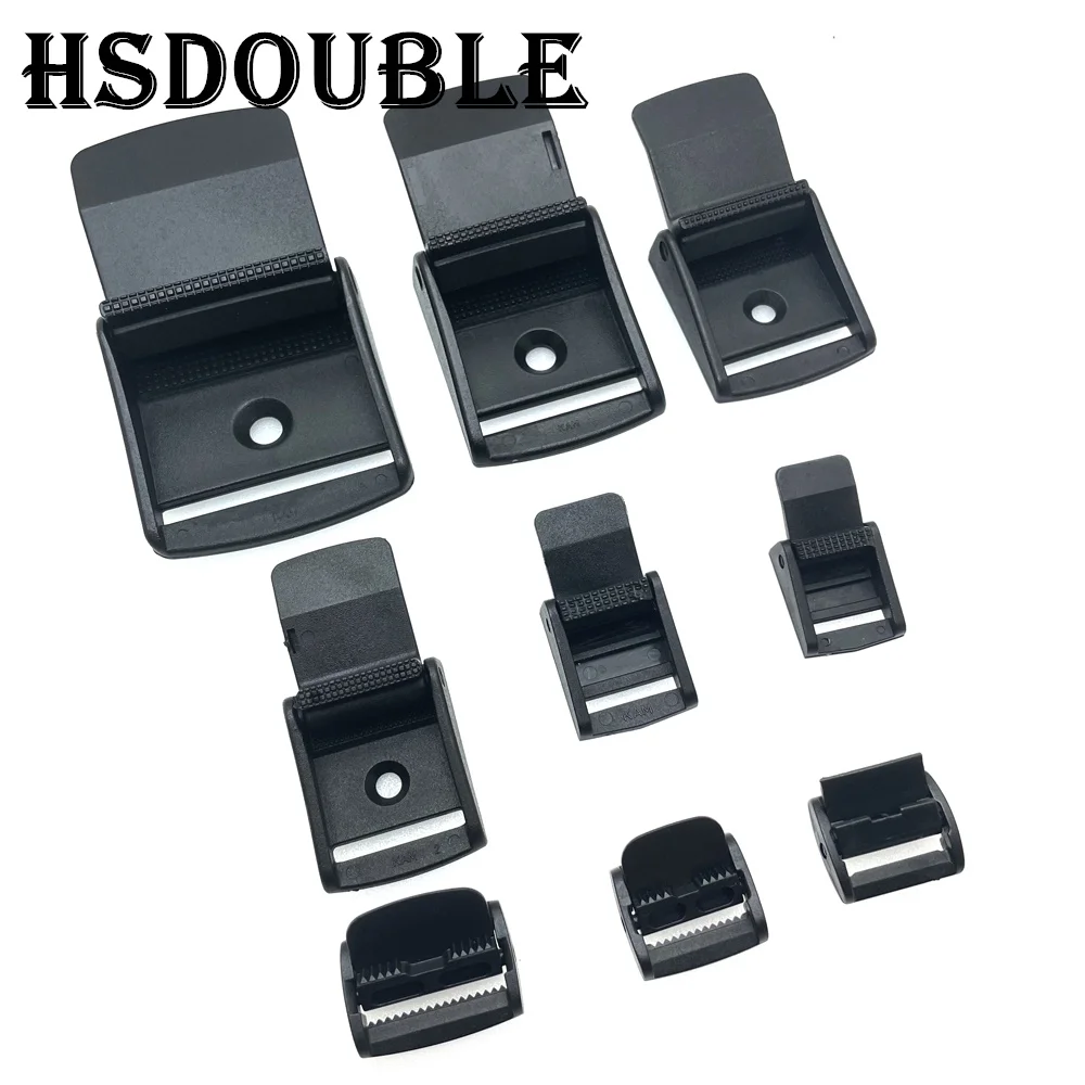 

5 Pcs/Pack Cam Buckles Plastic Black Toggle Clip Backpack Straps Webbing 5/8" 3/4" 1" 1-1/4" 1-1/2" 2"