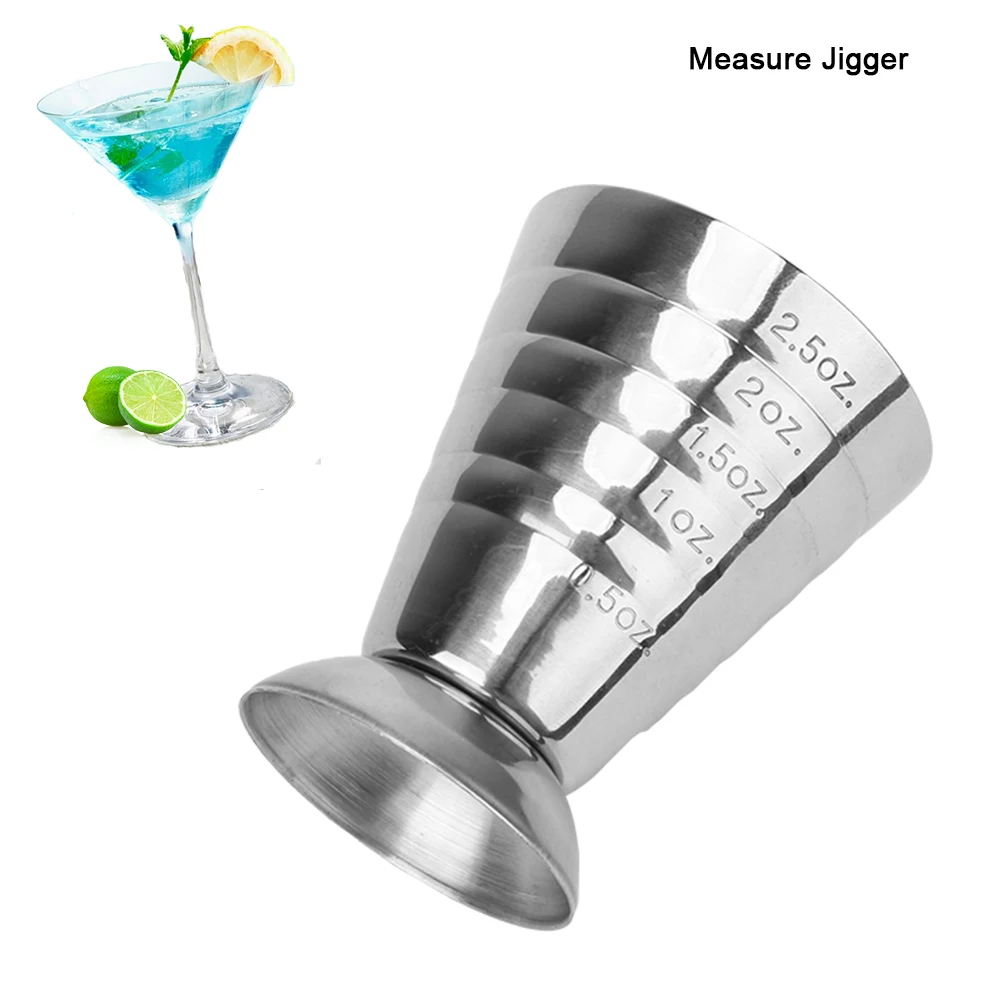 Stainless Steel Gadgets Cocktail Tools Bar Cocktail Shaker Jigger 75ML Measure Cup cocktail shaker measuring jigger stainless steel measuring cups