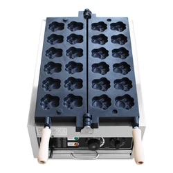 Commercial 12pcs Cat Bear Tiger Paw Waffle Machine Electric Cute Cat Claw Shaped Nonstick Plate Cake Baking Machine making
