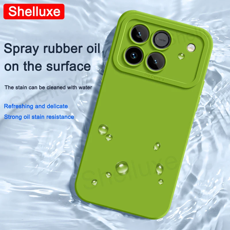 Enhanced Liquid Silicone Shockproof Phone Case with Silky Feel – Square Design