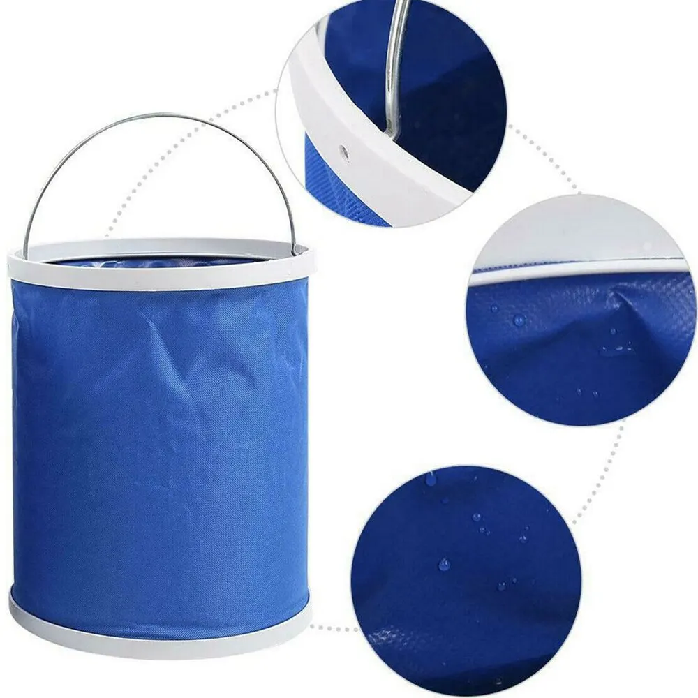 Folding bucket Water bucket Car wash bucket Water storage bag 9L 11L 13L Portable Bucket Outdoor Travel Water Storage Bag Waterproof Water Bag Fishing Portable Foldable Bucket Car Supplies