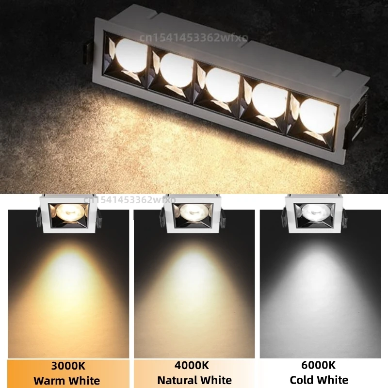 디밍이 가능한 LED 통 5W15W20W25W45W50W 천장 조명 AC110-220V 스포트라이트 메인 조명 없음 상업용 조명