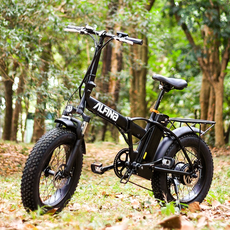 ALFINA FX-20 500W motor smart electric mountain bike 48V15AH 40km/h foldable 20 inch 4.0 fat tire ebike electric bike 4