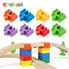 New Wooden Train Track Accessories Plastic Building Block Universal Connector Adapter fit for All Wooden Railway Tracks Toys 1