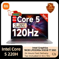 Xiaomi REDMI Book 16 2025 Laptop Intel Core 5 Processor 220H Intel Graphics 16G/32G RAM 1TB SSD 16-inch Screen Notebook Slim PC