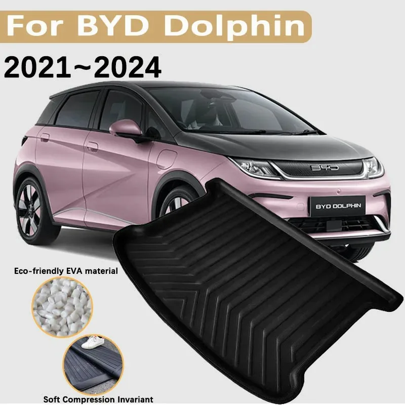 

EVA Material for BYD Dolphin 2023 Accessories 2021 2022 2024 Car Trunk Mats Rear Boot Cargo Liner Waterproof Carpet Storage Pad