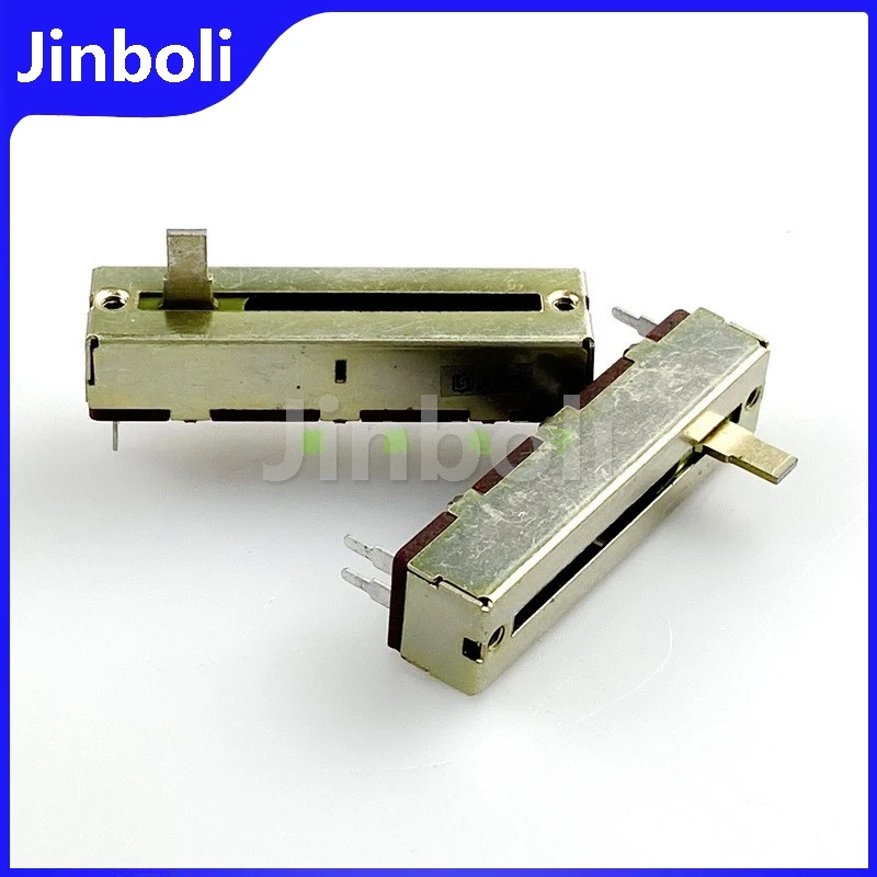 Single 3Pins Straight Slide Potentiometer A50K Length 50mm Stroke 30mm Dimmer Mixer Fader 1PCS