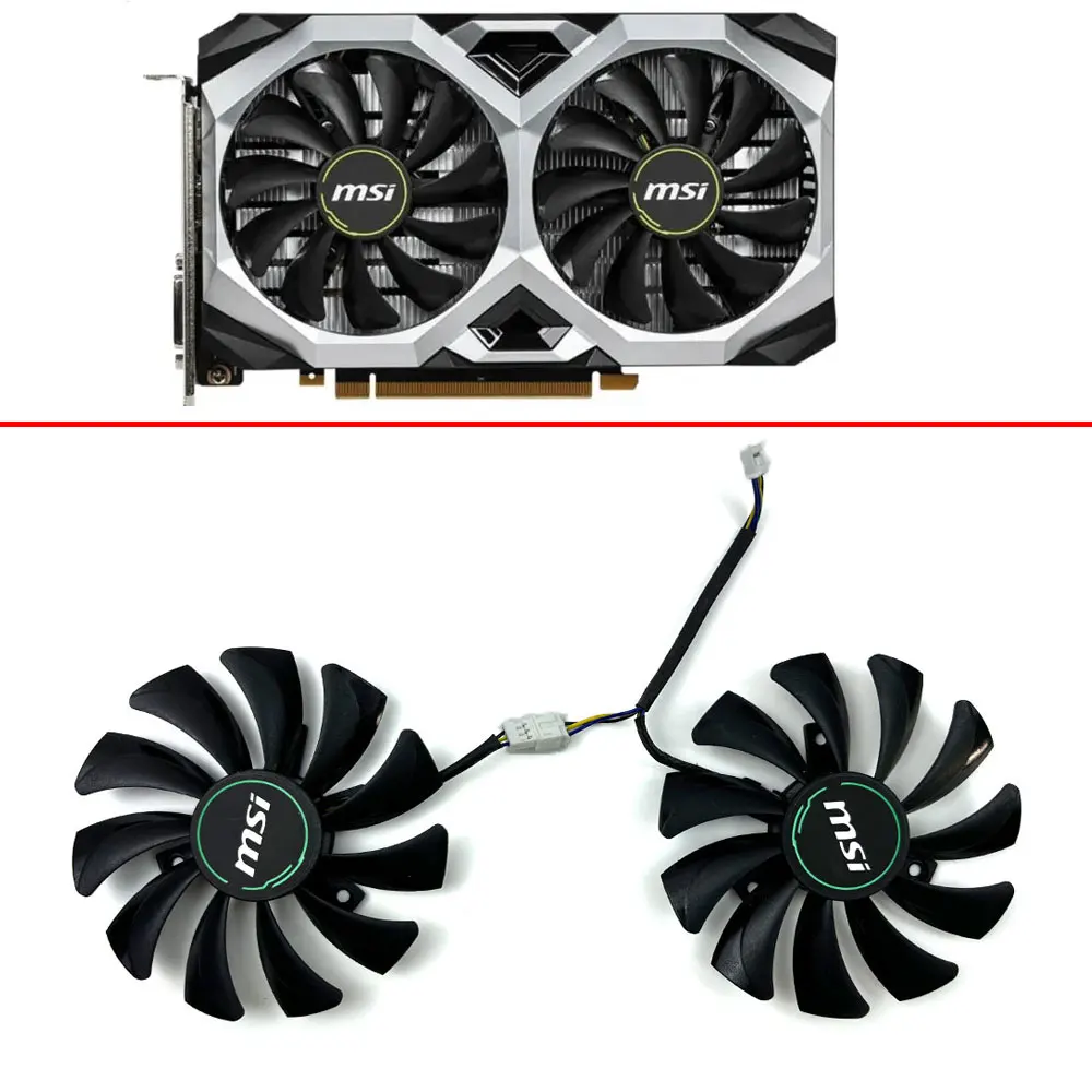 

85mm HA9010H12F-Z XY-D09010SH GPU Card Cooler Fan For MSI GeForce GTX1660 GTX 1660Ti RTX 2060 VENTUS XS C Graphics Card Fan