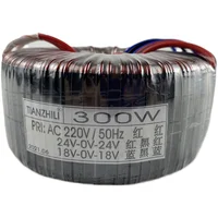 300W toroidal transformer 220V to dual 24V dual 18V power amplifier transformer audio amplifier power supply can be customized 1