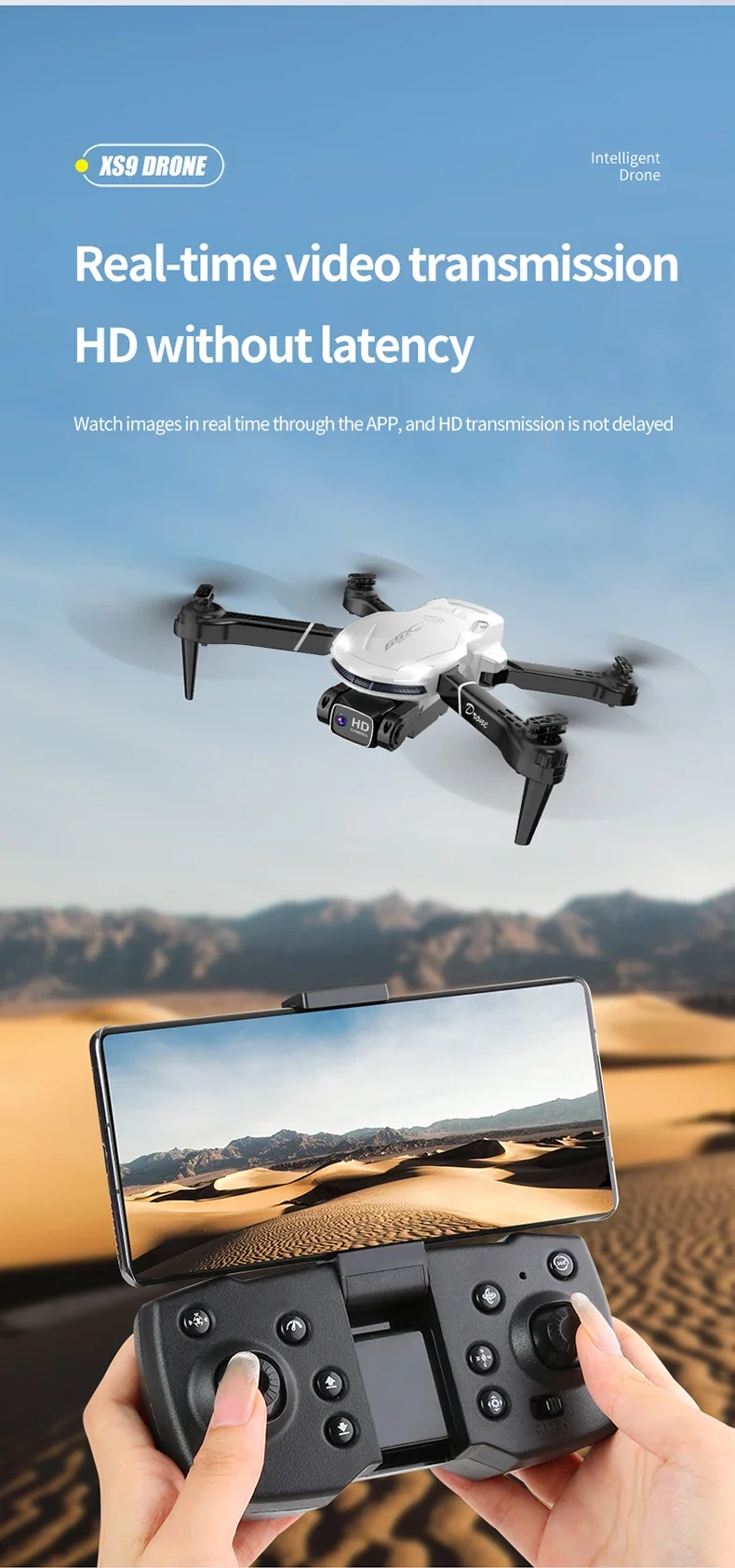 Xiaomi MIJIA XS9 Drone 8K Professional HD Aerial Dual-Camera Intelligent Obstacle Avoidance Optical Flow Positioning Quadcopter