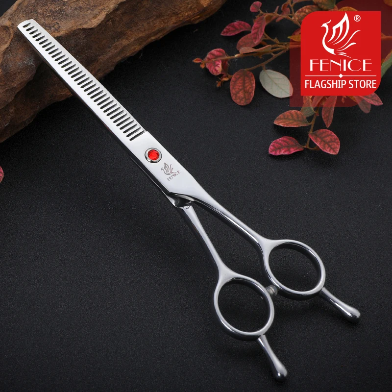 6.5 inch Professional Dog Grooming Thinning Scissors Pet Beauty Shears Groomer Clean Tools Fenice dog grooming scissors