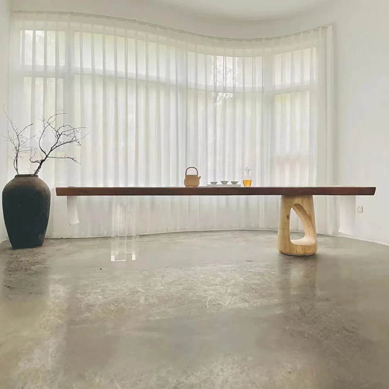 

Acrylic Suspended Dining Table Home Creative Simple Desk Designer Workbench Desk
