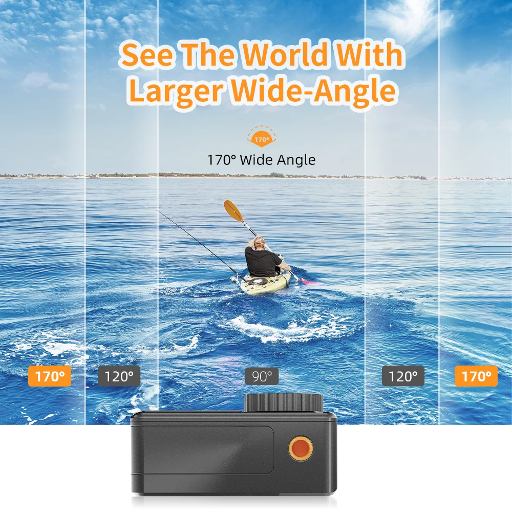 Ourlife Action Camera 5K30FPS 48MP EIS 2" IPS Dual Screen Optional 6 Filter Wireless Microphone WiFi Anti-shake Sport Cameras 6