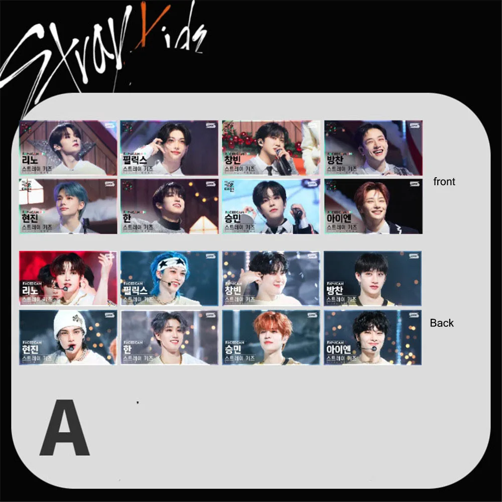 

KPOP 8pcs/set Stray Kids LOMO Card Photocard Double-sided Card Hyunjin Felix Bangchan Lee Know Han Gift Fans Collection