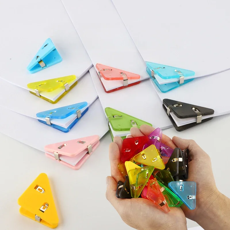 

5pcs Mini Corner Clips Set Paper Clips Bookmark for Book Colorful Page Holder Clamp File Index Photo Holder School Supplies