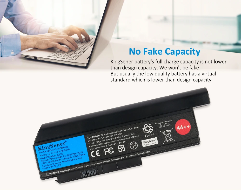 KingSener-Bateria do portátil para Lenovo, Thinkpad X230,