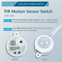 PIR Motion Sensor Switch,DC6V-24V 5A PIR Infrared Motion Human Body Sensor Detector Switch,Light Sensor Adjustable for LED Strip