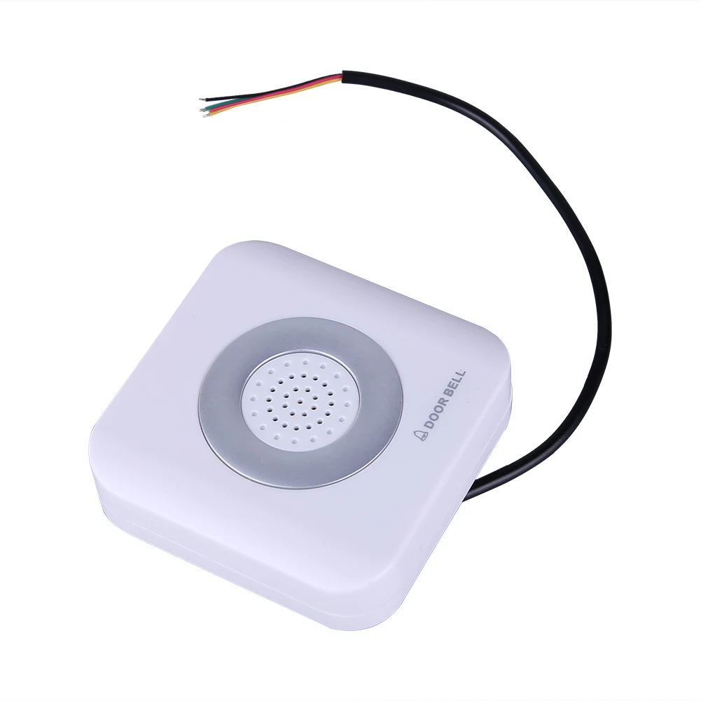 12V Wired Doorbell 4 Core Din Don Hardware Doors Bells Control System Door Bell Panel Doorbells For Homes Offices Hotels wired doorbell