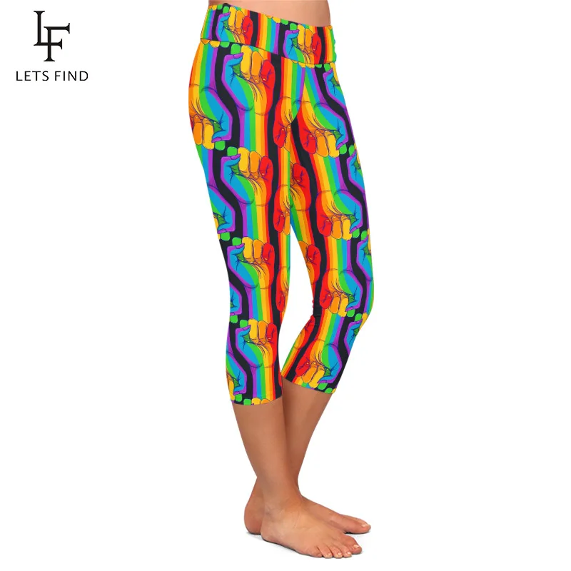 LETSFIND м  Mid-Calf Leggings 220gsm  ̵ 귯 ũ ũ Ʈ ī 뽺  ̽Ʈ 뽺
