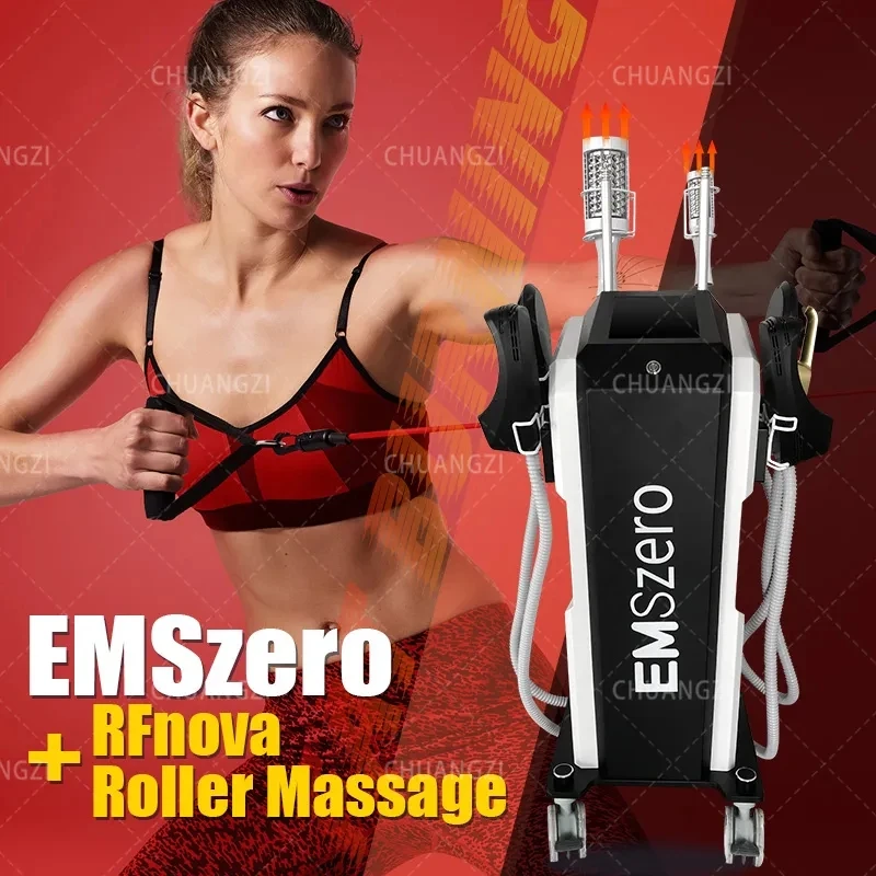 Emszero Body Sculpting Neo R-F Nova 14 T Hi-emt Machine with Stimulation RadioFrequency Handles Option Roller Massage