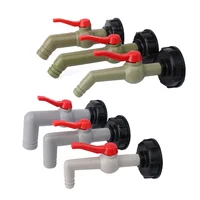 Переходник для бака IBC, фитинги для клапанов S60*6, грубая резьба до 1/2 3/4 1 дюйма, соединители для резервуара для воды, аксессуары для садового шланга