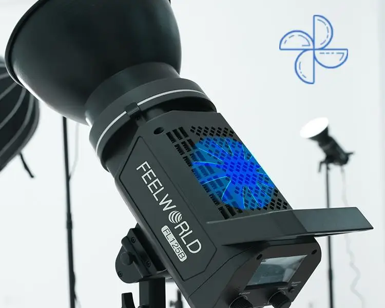 FEELWORLD-FL125B 125W 6500K COB 2  Ʈ ҽ,  LED 