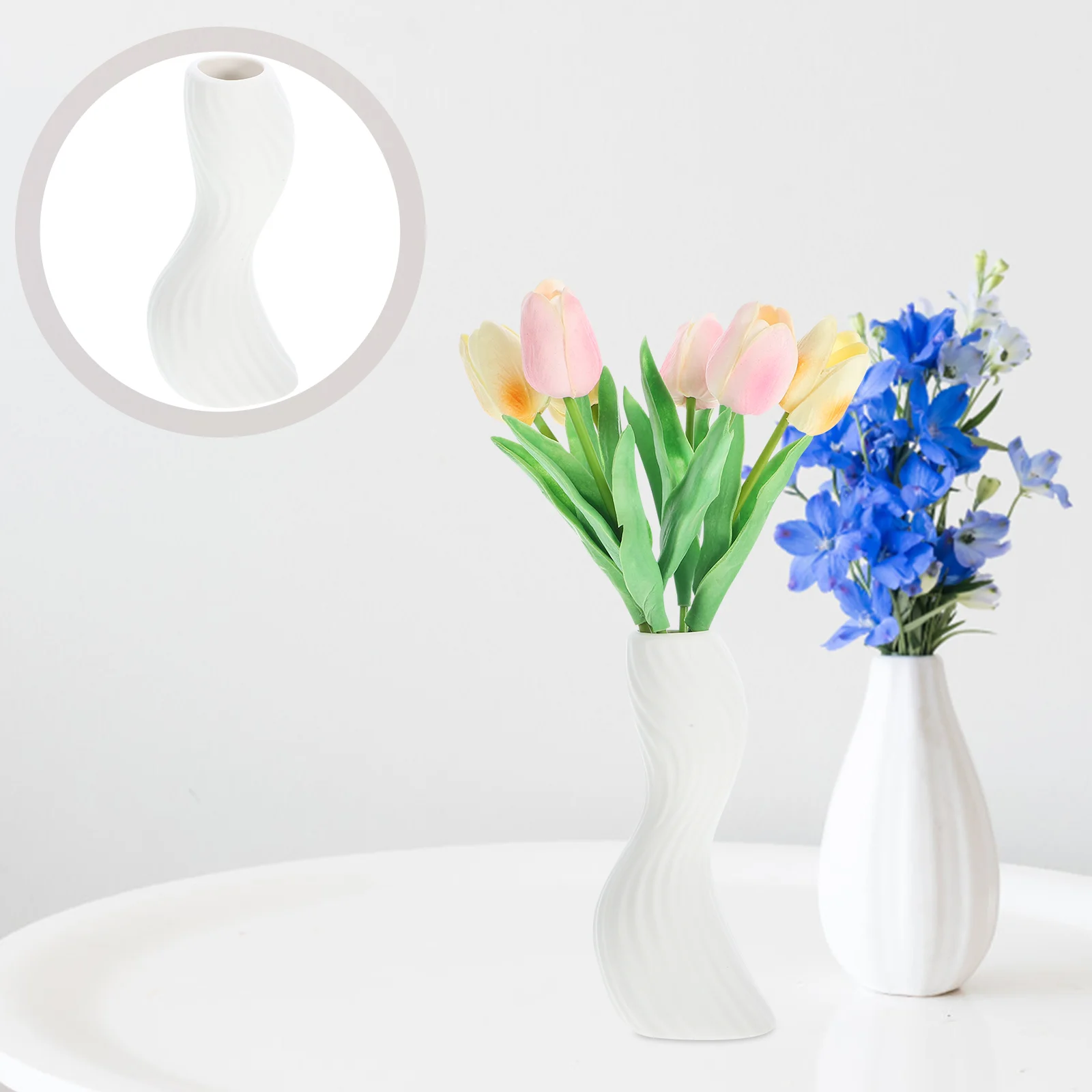 

Ceramic Vase Flower Vase Minimalism Style Special-shaped Ceramic Flower Vase