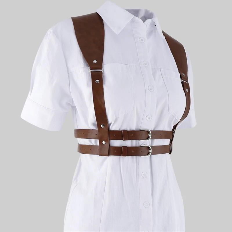 

Harajuku Punk Body Chain Adjustable Belt for Nightclub Harness Chest Chain