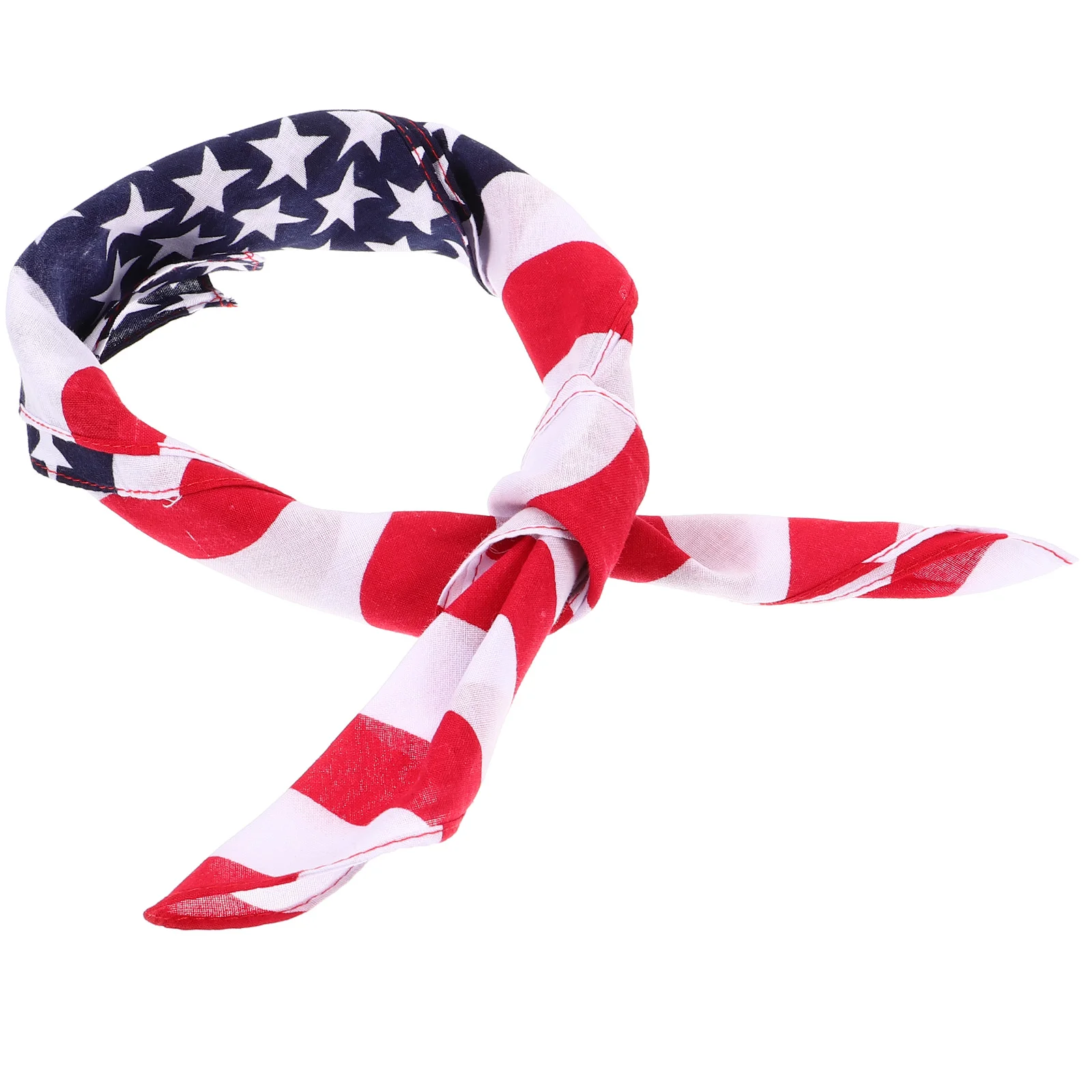 

Men's Pocket Square Headband American Flag Outdoor Headbands Cloth Headscarf Squares for Man Patriotic Bandanas