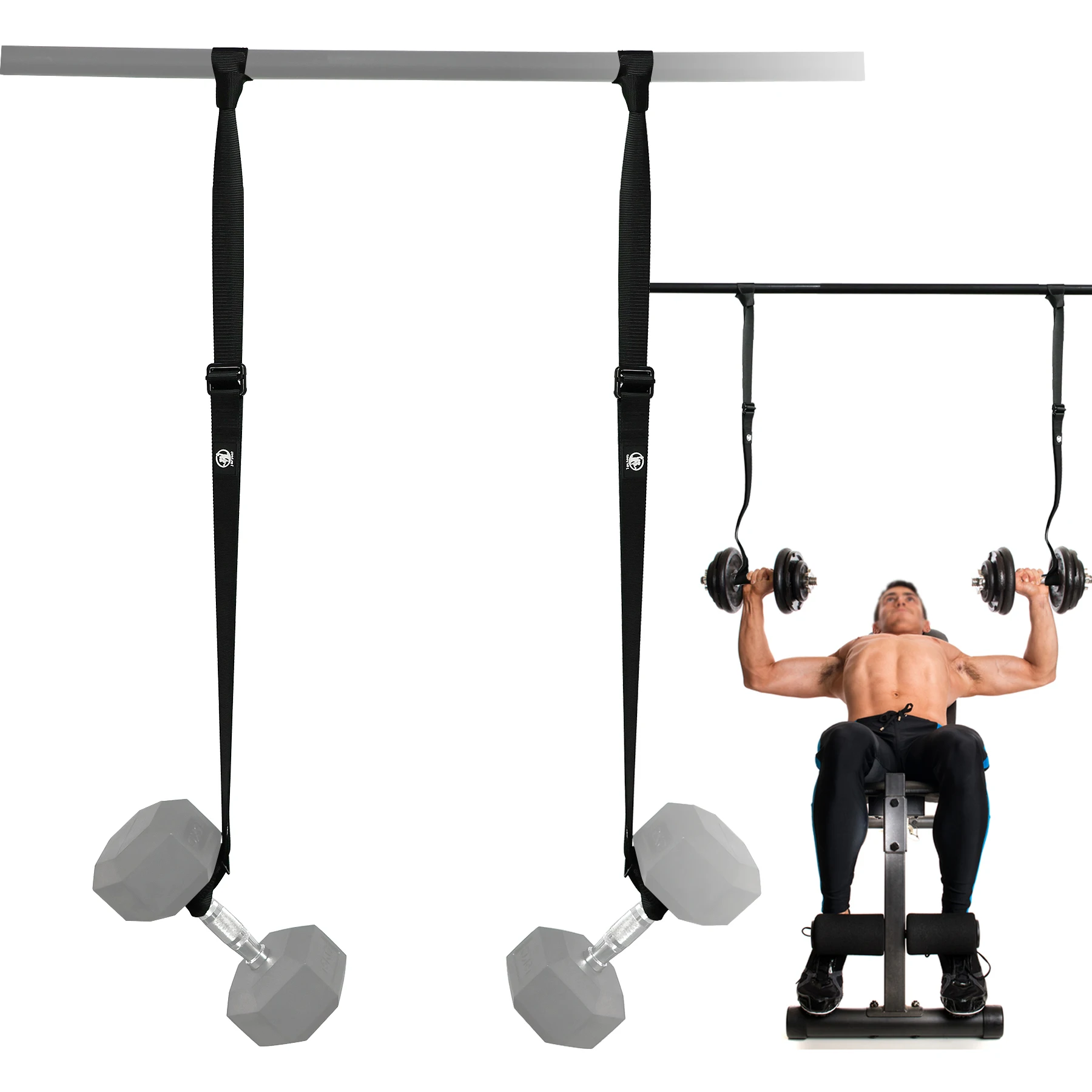 バーベル/ダンベル　ラックとフラットベンチセット バーベル台付き フラットベンチ トレーニングベンチ ベンチ