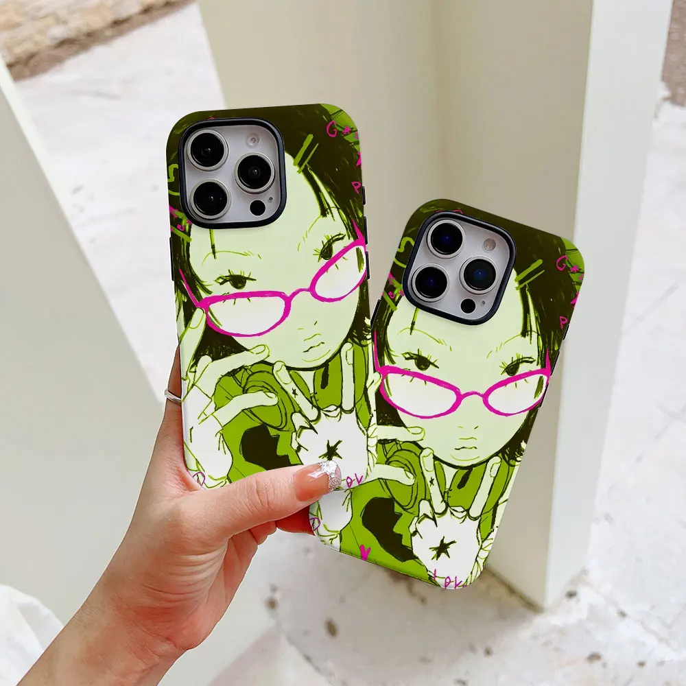 Cool street girl Y2K Phone Case for iPhone 16 15 14 13 12 11