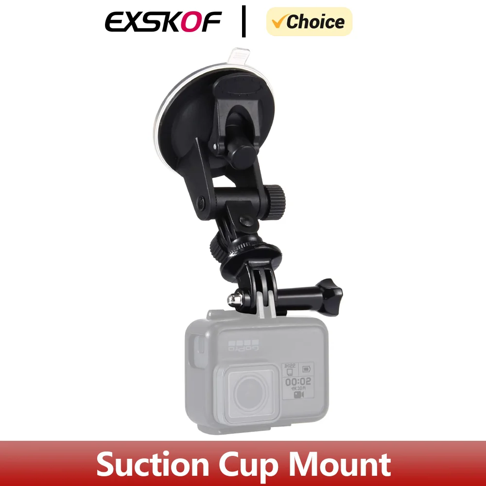 Suction Cup Mount Car Vehicle Window Windshield Holder GoPro Hero 13 12 11 10 9 Insta360 SJCAM AKASO DJI OSMO Action Camera