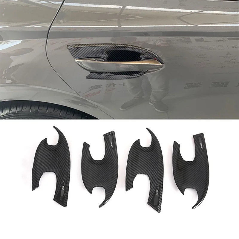 

4 шт., декоративные ручки из углеродного волокна для Hyundai Sonata 10