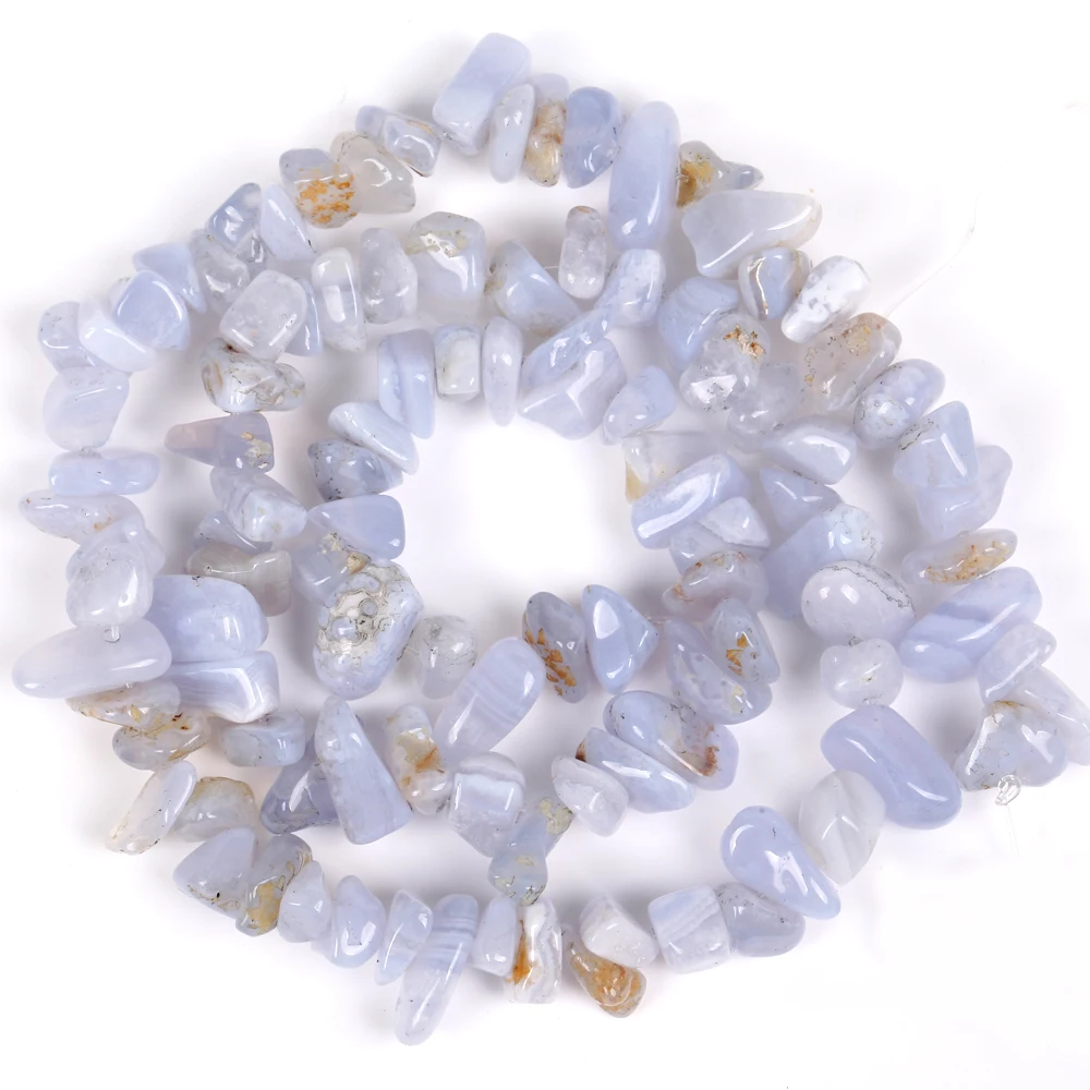 Natural Stone Irregular Gravel Beads for Jewelry Making - Freeform Beads for DIY Necklaces & Bracelets, 15'' Strand