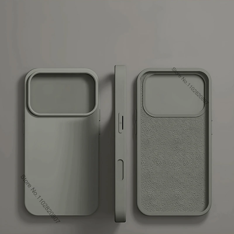 ตัวเลือกสินค้า เคสซิลิโคนนิ่ม iPhone 17 Pro Max ปกป้องครบจบในตัว
