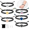 Pet Paw Cremation Urn Bracelet Small Crystal Paws Urns For Dog/Cat Ashes Memorial Jewelry Stainless Steel Adjustable Bangle 2
