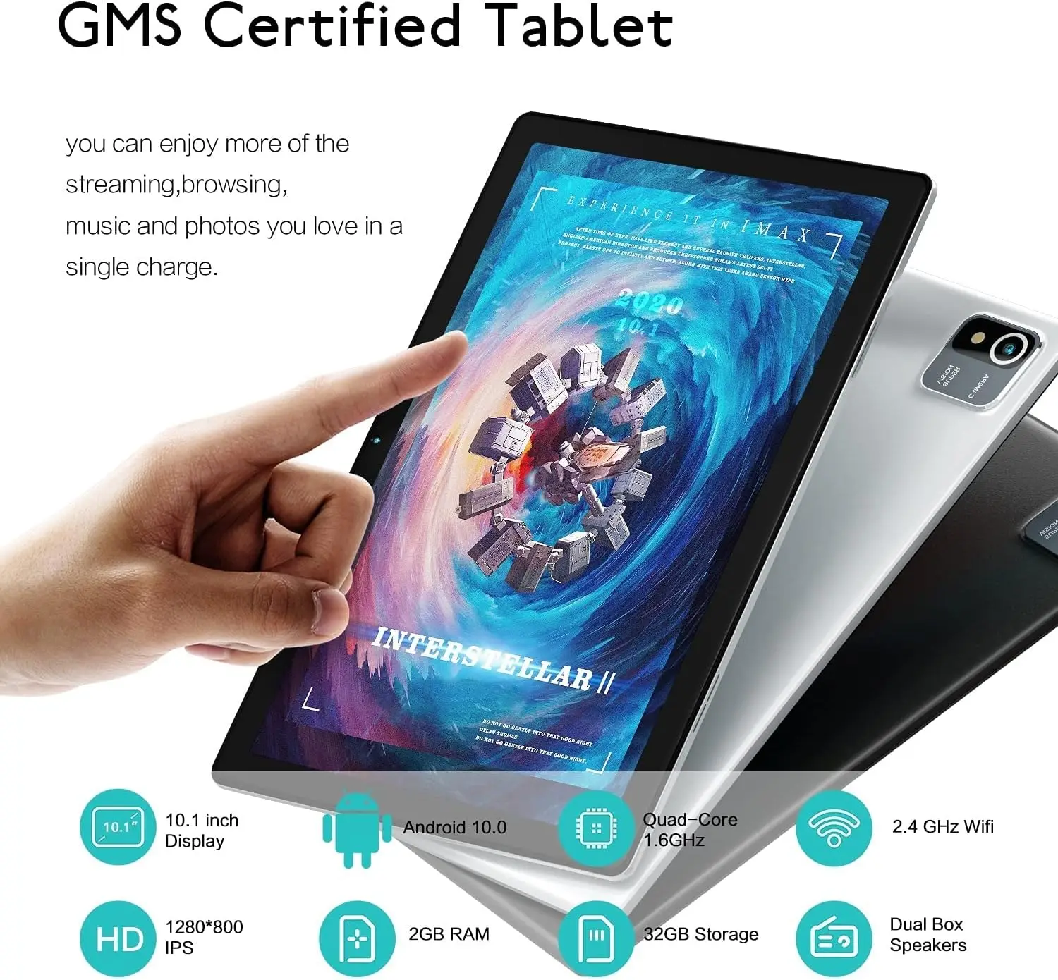  ھ IPS HD ġ ũ º, ȵ̵ 13 º, 10.1 ġ, 2 RAM, 64GB ROM, 5000mAh ͸