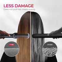 Lisseur de cheveux bouclés TYMO RING avec chauffage rapide en 20 secondes, 5 niveaux thermostatiques, peignes lisseurs chauffants, arrêt automatique après 30 minutes 2