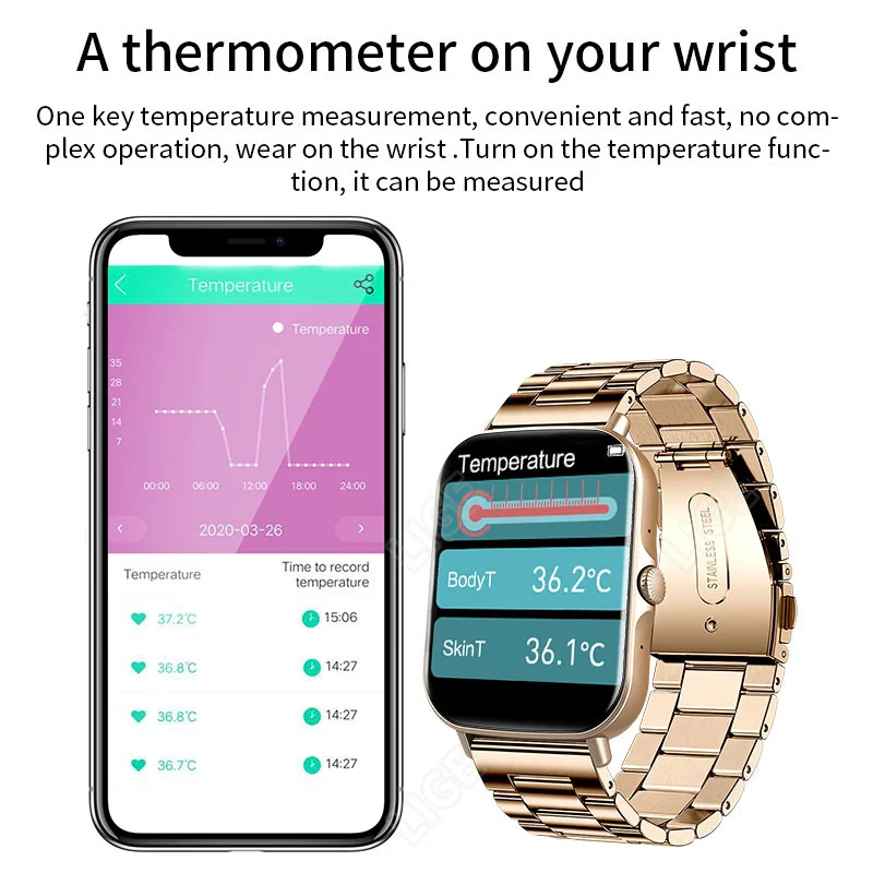 LIGE Ǯ ġ 1.69 & Ʈ ġ ƮϽ   ȭ  Smartwatch