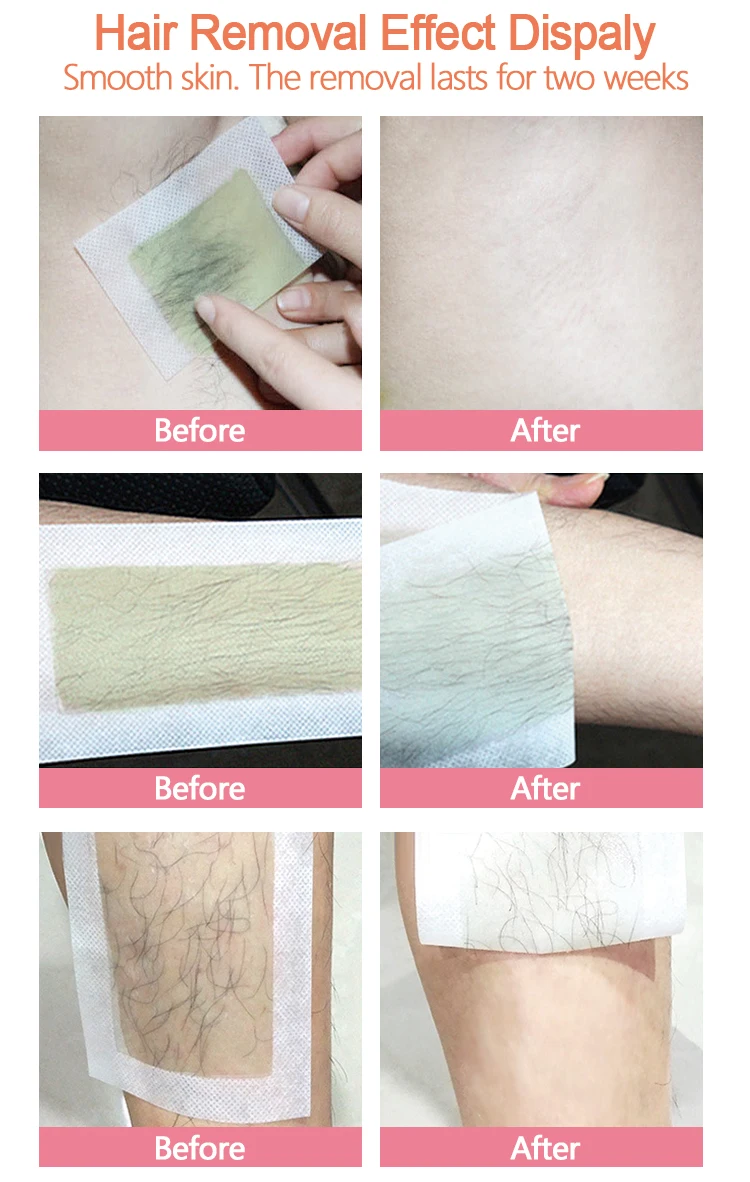 Beauty Spa quality Doll Wax strips 20pcs Hair Removal Depilatory Waxing Strips Factory rose Cold Cold Disposable wax strips