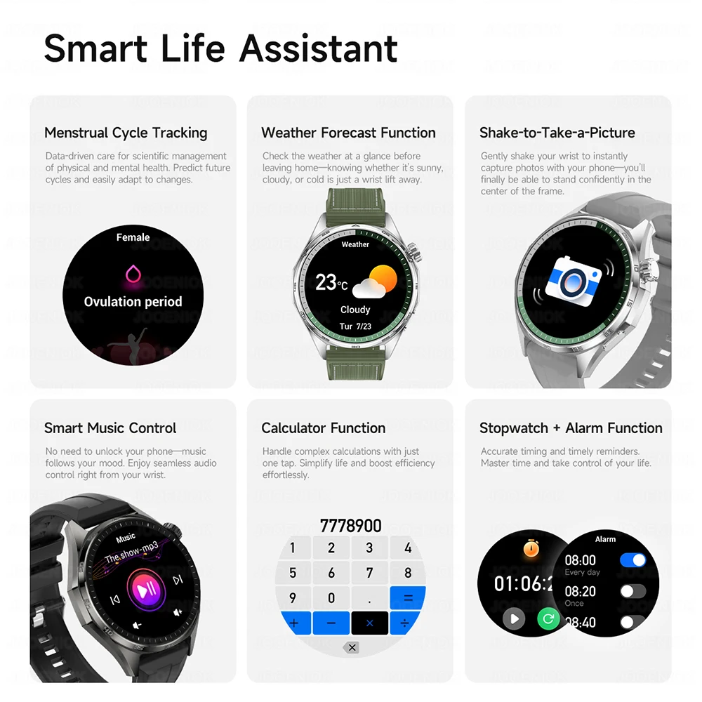 2026 New G.T. Series FPS Smartwatch Men 1.53-inch AMOLED NFC Bluetooth Call 3ATM Waterproof Heart Rate Smart Watch Android IOS