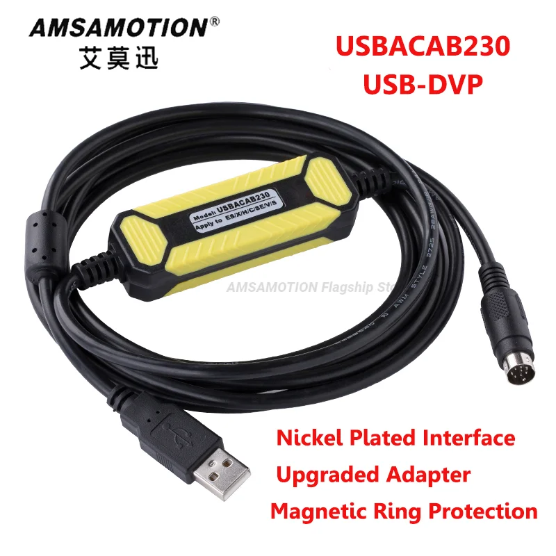 Versão Atualizada Cabo Usb-dvp Usbacab230 Adequado Delta Dvp eh es ec ex Dvp14ss211t Dvp16 Série Plc Cabo de Programação Download