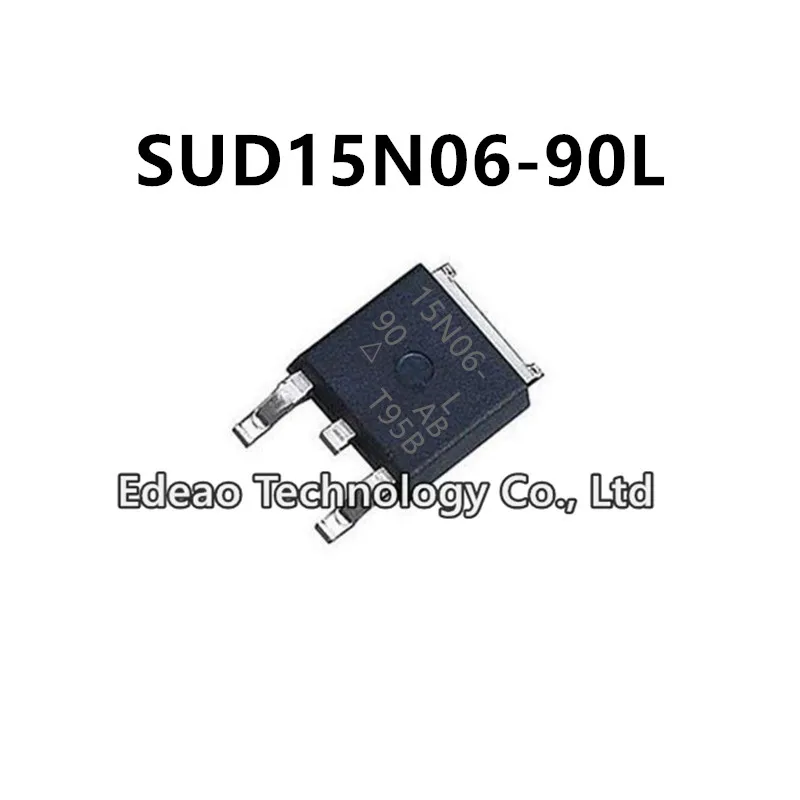 

10Pcs/lot NEW 15N06-90 SUD15N06-90L TO-252 SUD15N06-90L-E3 15A/60V N-channel MOSFET field-effect transistor