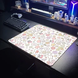 Cartoon Large Office Desk Mat - Rubber Keyboard and Mouse Pad - 3mm thick (40X45cm(15X17inch))