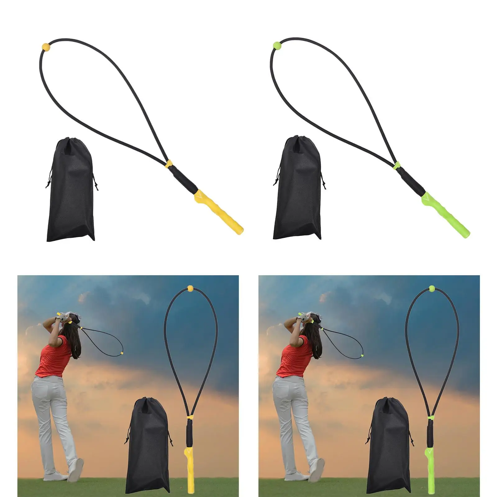 Golf Swing Training Aid, Golf Swing Trainer, Exercise Assistance Elastic Rope