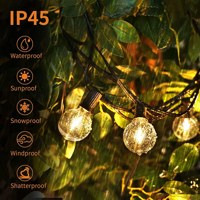 Kültéri Kempingfények Utcai Koszorúkert Lámpa Tündér Húr Lámpák Esküvői Dekorációk - Image 2